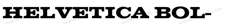 HELVETICA BOL字体转换